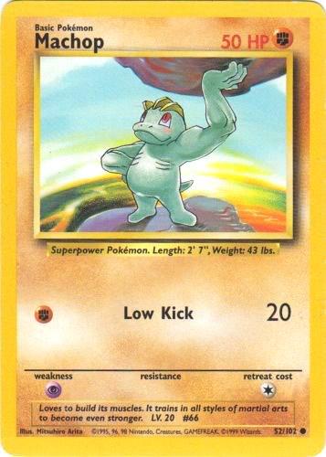 Machop - HP - 52/102 - Base Set