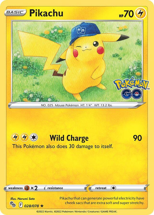 Pikachu - Holo - 28/78 - Pokemon Go