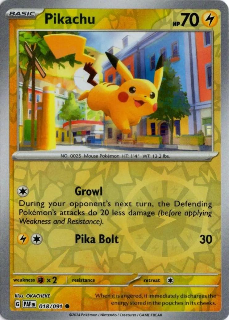 Pikachu - RH - 18/91 - Paldea Evolved