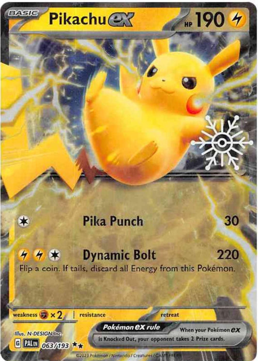 Pikachu EX - Julekalender Promo - 63/193