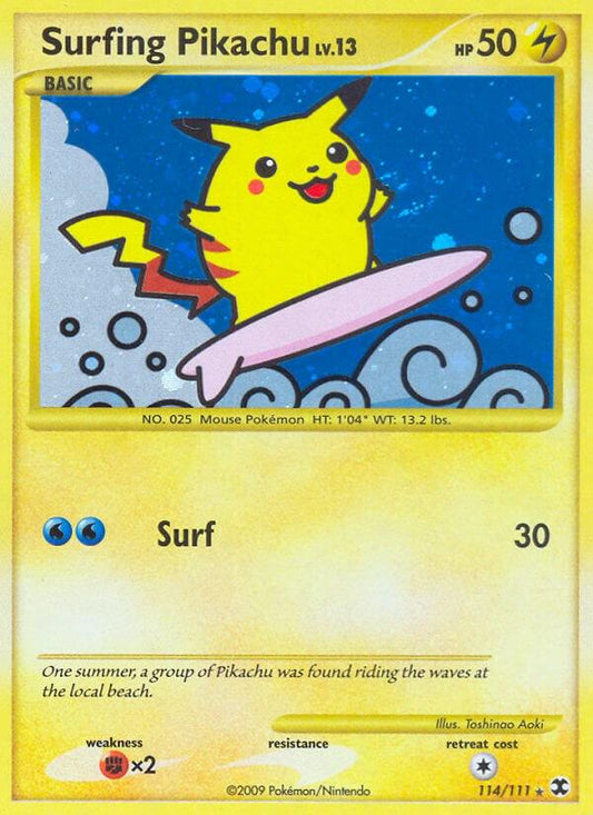 Surfing Pikachu LV. 13 - LP - 114/111 - Rising Rivals