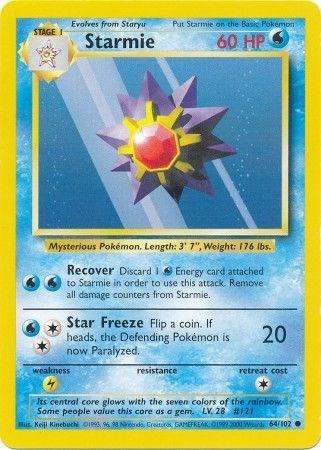 Starmie - HP - 64/102 - Base Set