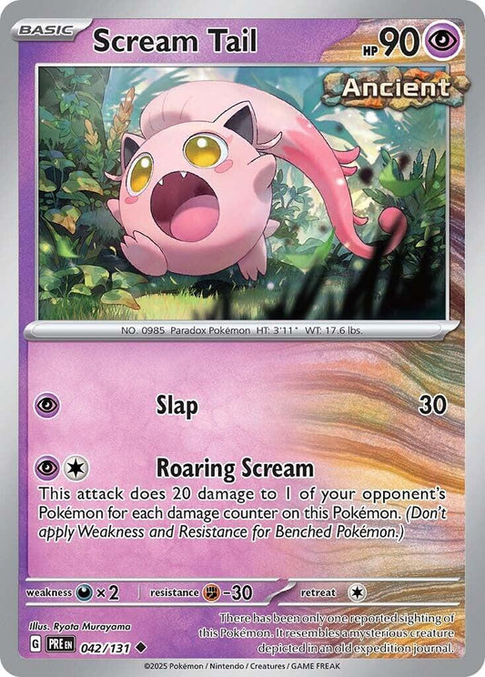Scream Tail - 42/131 - Prismatic Evolutions