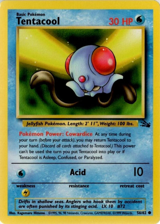 Tentacool - HP - 56/62 - Fossil