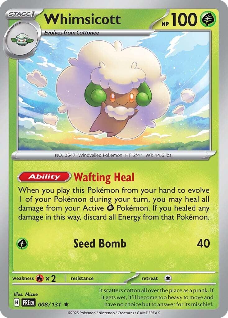 Whimsicott - Holo - 8/131 - Prismatic Evolutions