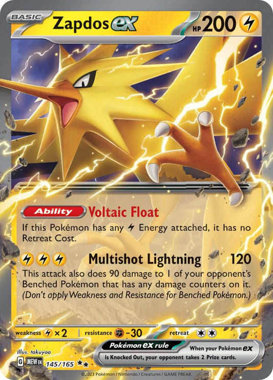 Zapdos EX - 145/165 - 151