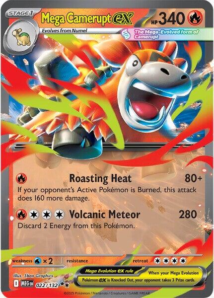 Mega Camerupt EX - 22/132 - Mega Evolution