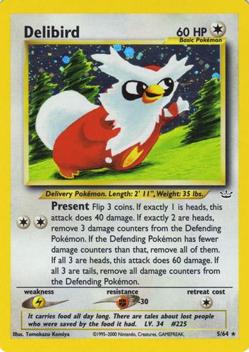 Delibird - Holo - MP - 5/64 - Neo Revelation