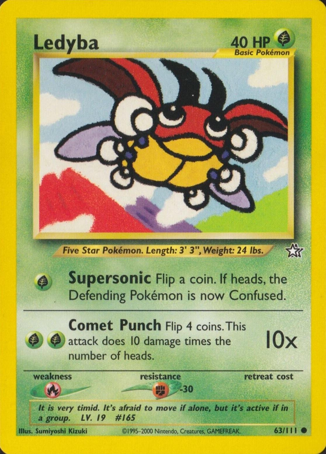 Ledyba - HP - 63/111 - Neo Genesis