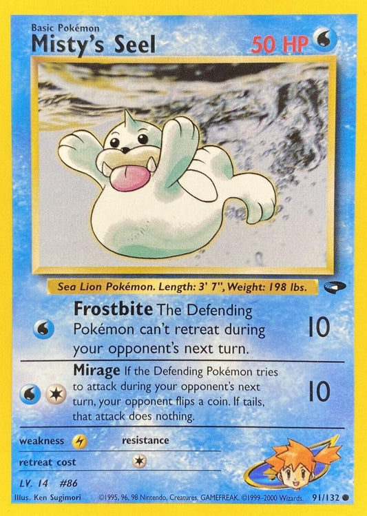 Misty's Seel - HP - 91/132 - Gym Challenge