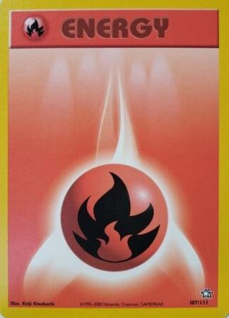 Fire Energy - 107/111 - Neo Genesis