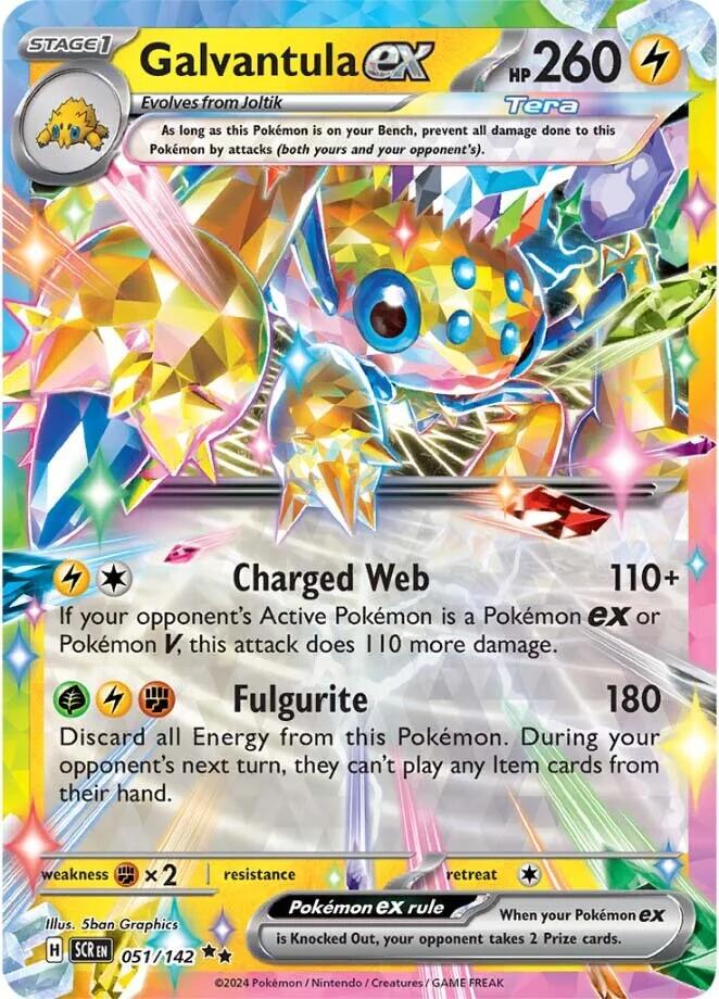 Galvantula EX - 51/142 - Stellar Crown