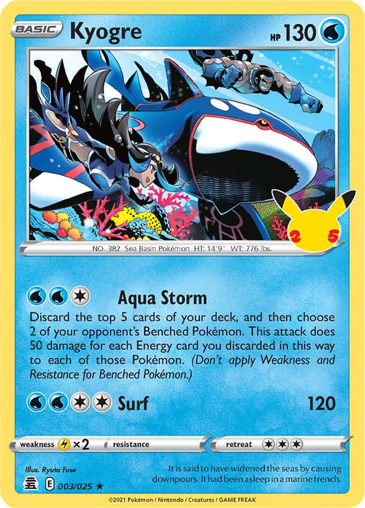 Kyogre - 3/25 - Celebrations