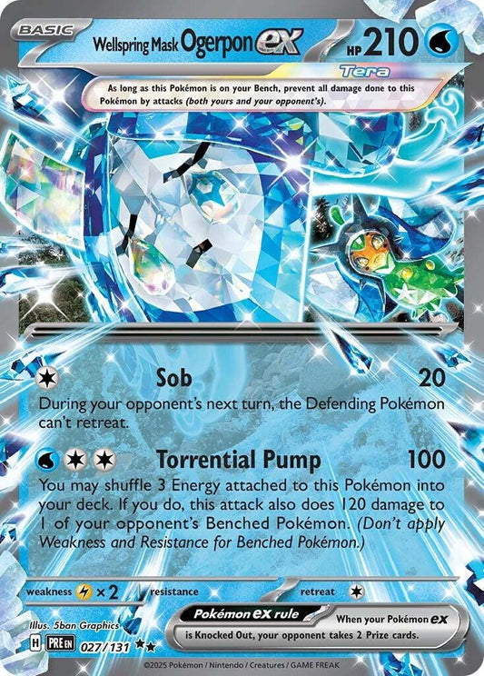 Wellspring Mask Ogerpon EX - 27/131 - Prismatic Evolutions