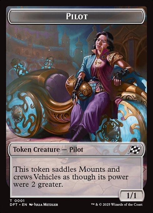 Pilot/Zombie tosidig token 1/3 - Aetherdrift