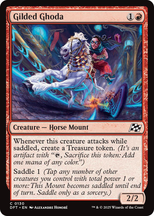 Gilded Ghoda #130 Foil - Aetherdrift