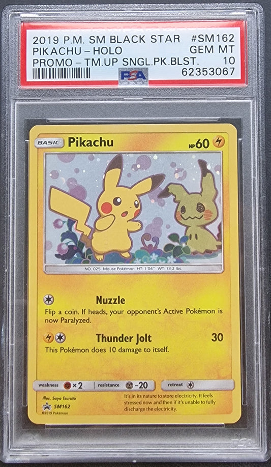 Pikachu - SM162 - Promo - PSA 10