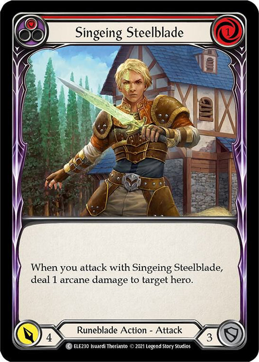 Singeing Steelblade - Foil - Rød - ELE230 - Tales of Aria
