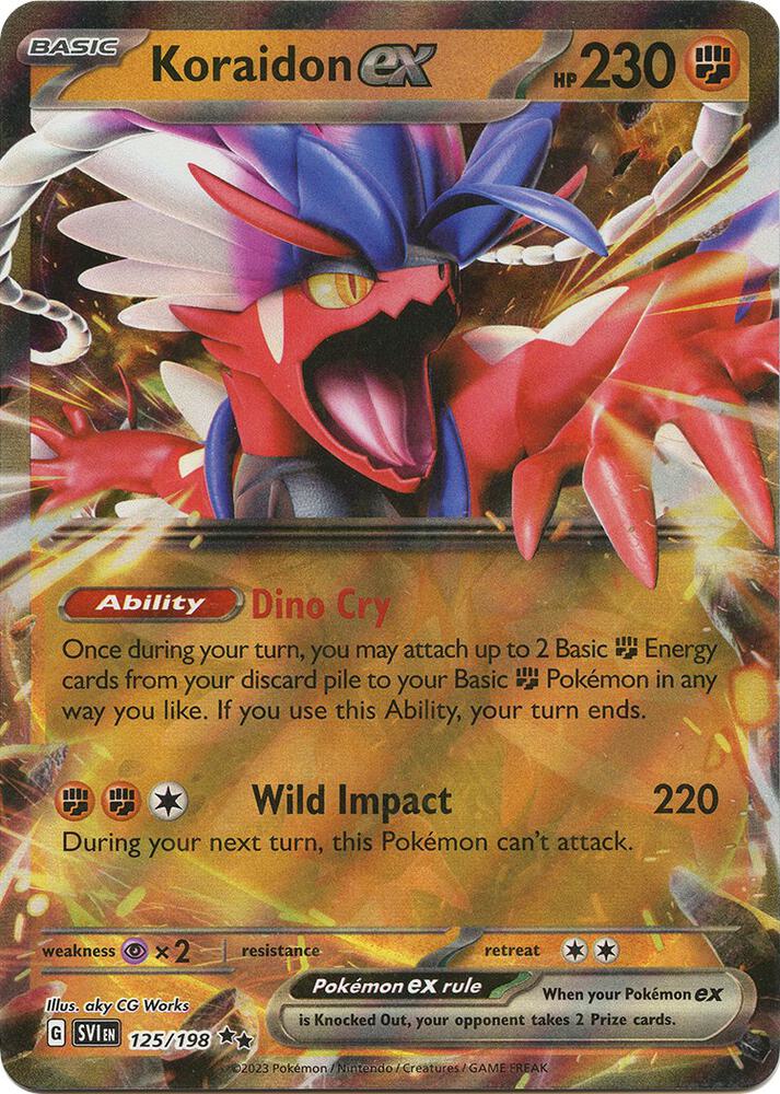 Koraidon EX - 125/198 - Scarlet & Violet