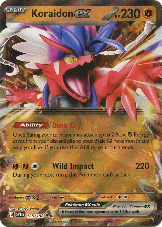 Koraidon EX - 125/198 - Scarlet & Violet