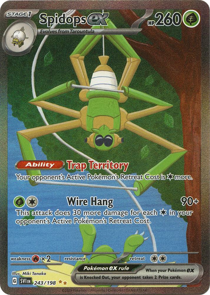 Spidops ex - 243/198 - Scarlet & Violet Base