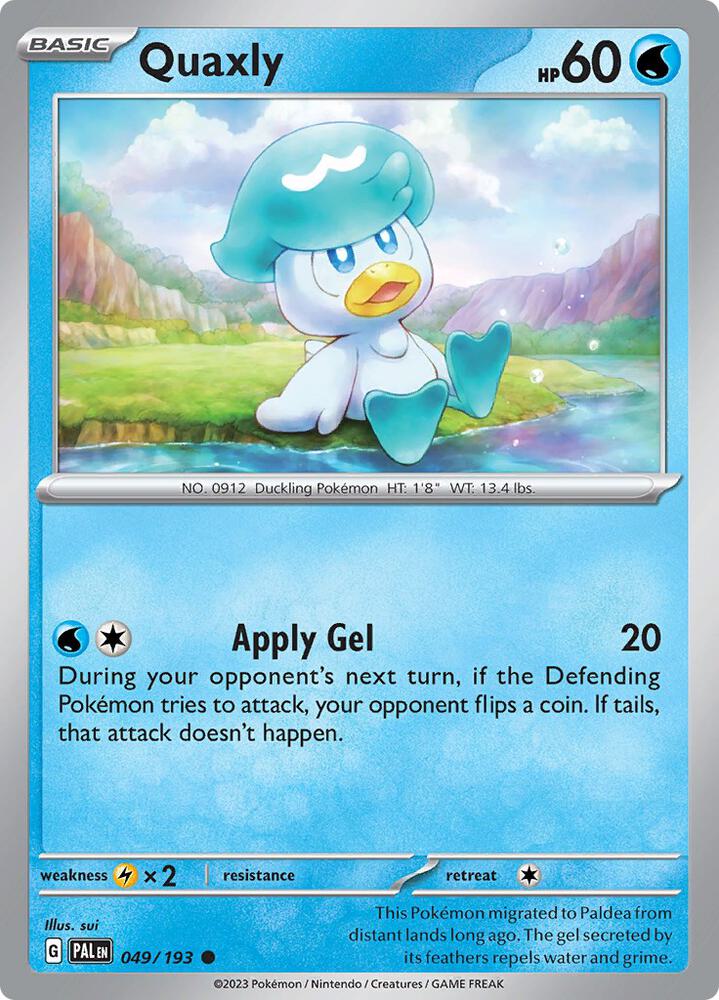 Quaxly - 49/193 - Paldea Evolved