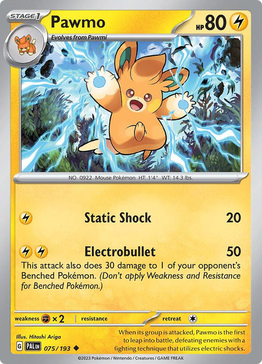 Pawmo - 75/193 - Paldea Evolved