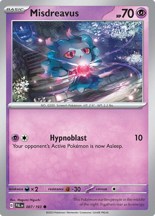 Misdreavus - 87/193 - Paldea Evolved
