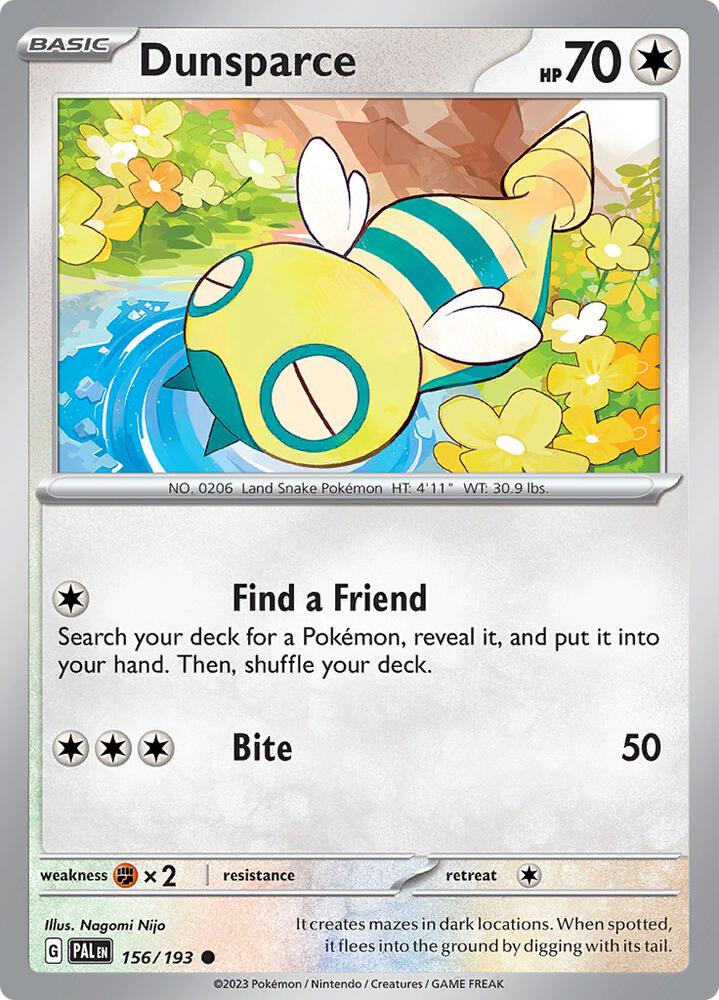 Dunsparce - RH - 156/193 - Paldea Evolved