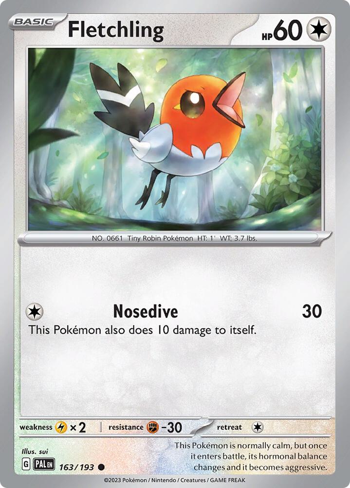 Fletchling - RH - 163/193 - Paldea Evolved