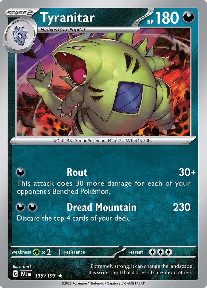 Tyranitar - Holo - 135/193 - Paldea Evolved