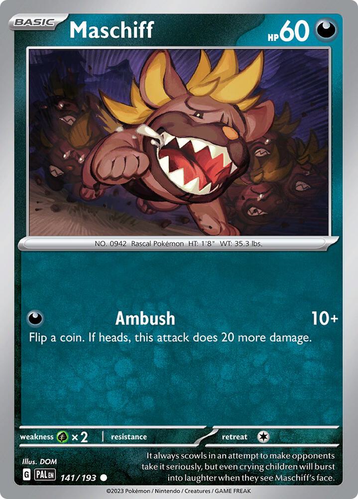 Maschiff - 141/193 - Paldea Evolved