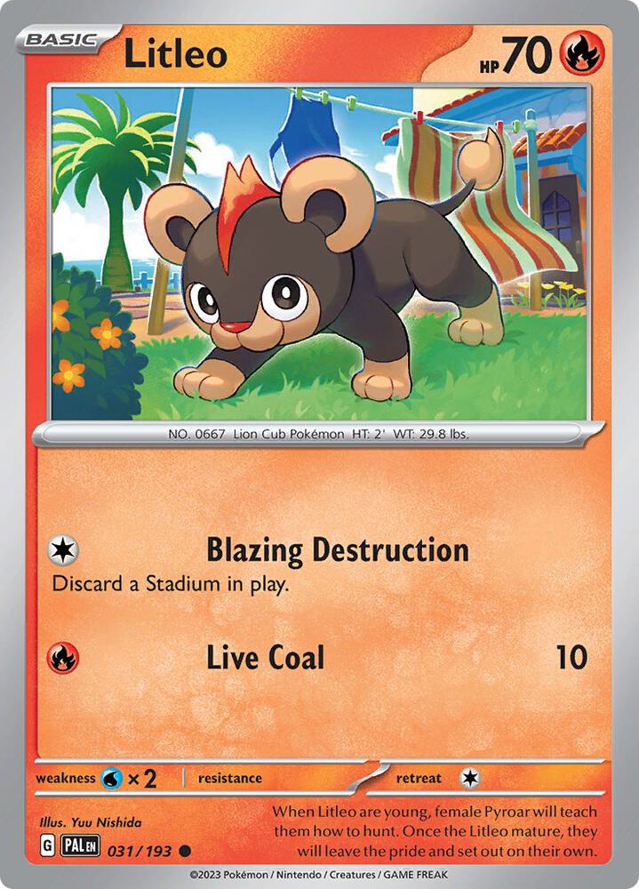 Litleo - 31/193 - Paldea Evolved