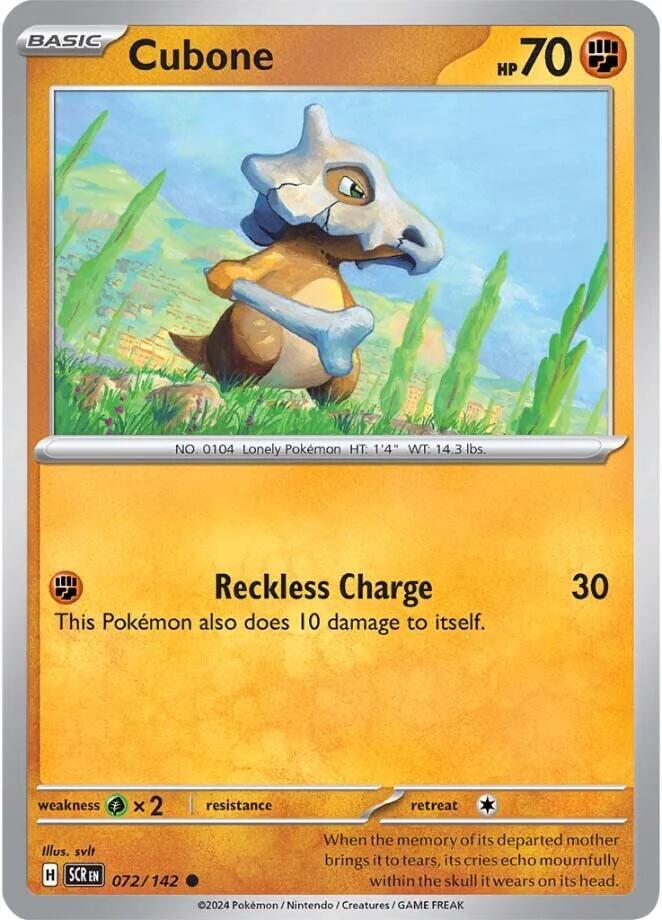 Cubone - RH - 72/142 - Stellar Crown