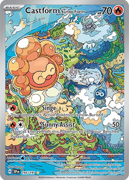 Castform Sunny Form - 195/191 - Surging Sparks