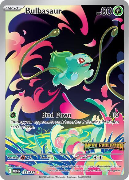 Bulbasaur - 133/132 Mega Evolution Stempel - Mega Evolution