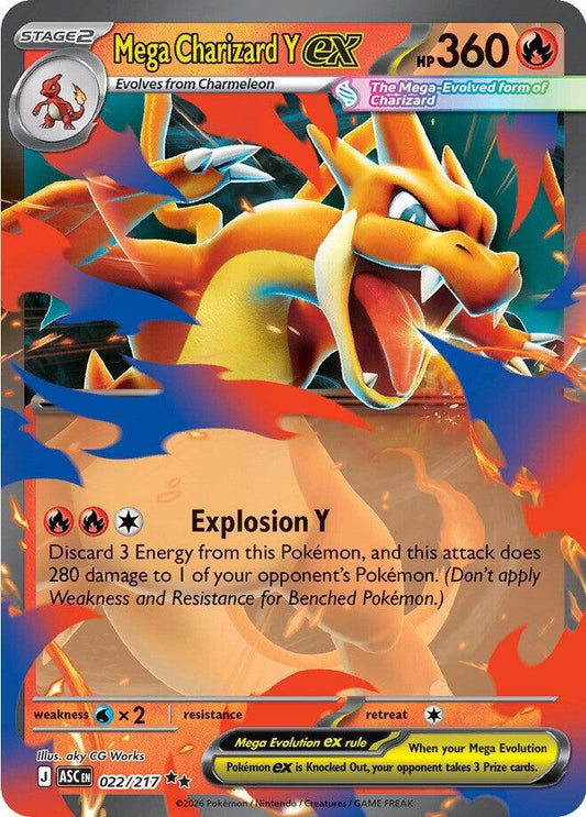 Mega Charizard Y EX - 22/217 - Ascended Heroes