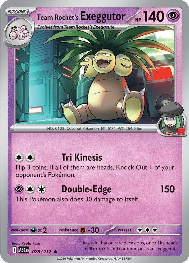 Team Rocket's Exeggutor - Holo - 78/217 - Ascended Heroes