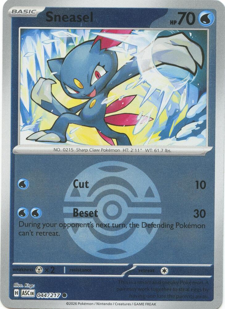 Sneasel - Ball Reverse - 44/217 - Ascended Heroes
