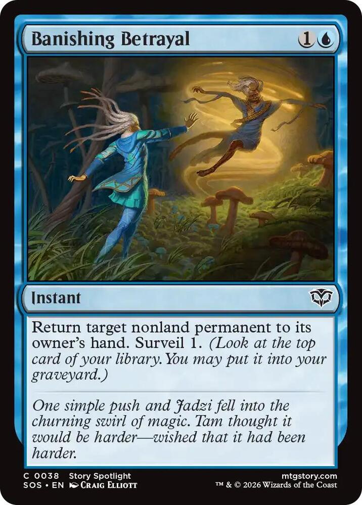 Banishing Betrayal - Foil - 38 - Secrets of Strixhaven