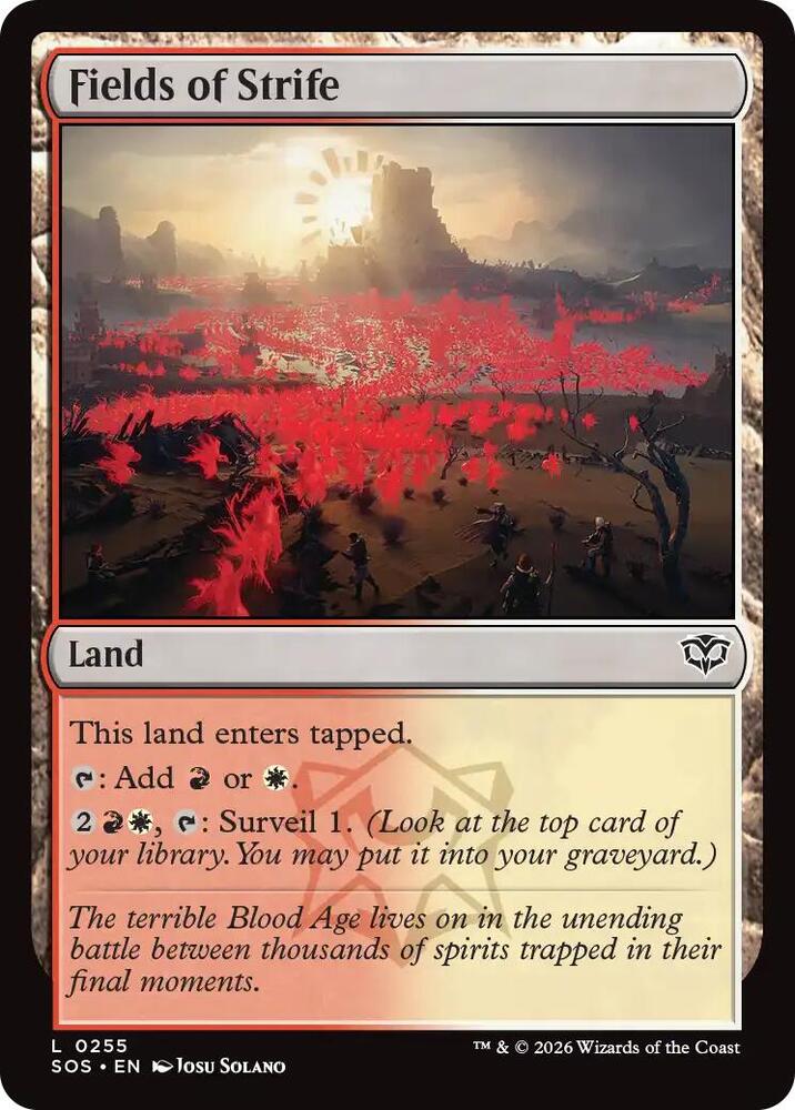 Fields of Strife - Foil - 255 - Secrets of Strixhaven