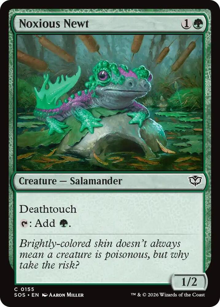 Noxious Newt - Foil - 155 - Secrets of Strixhaven