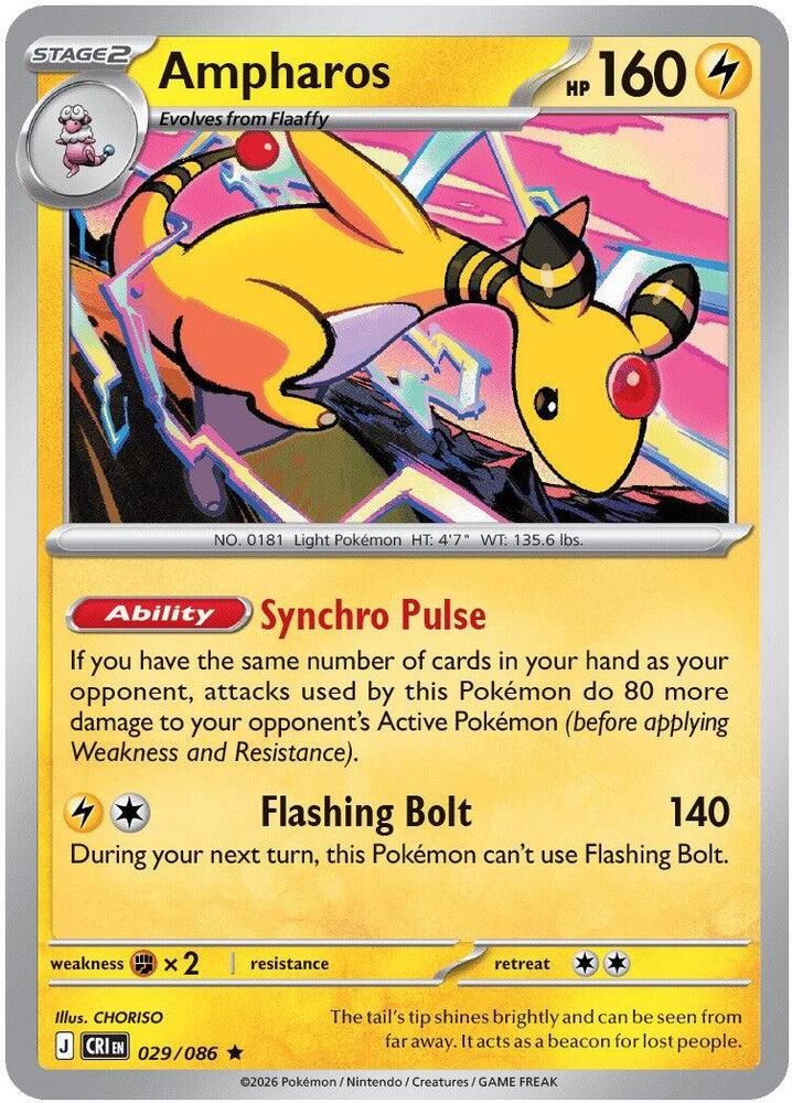 Ampharos - RH - 29/86 - Chaos Rising