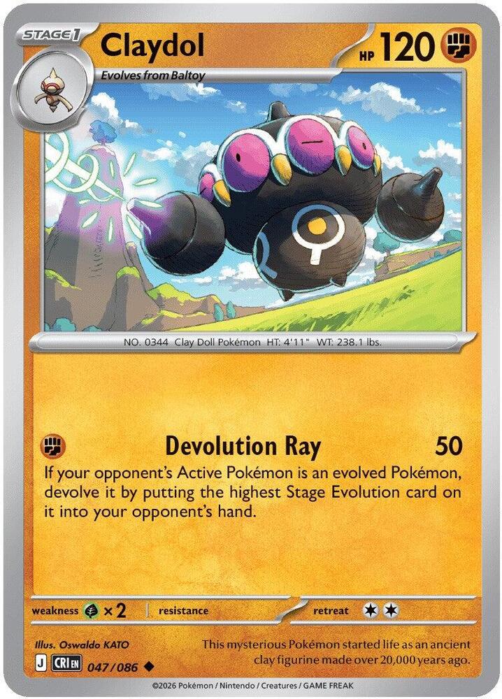Claydol - RH - 47/86 - Chaos Rising