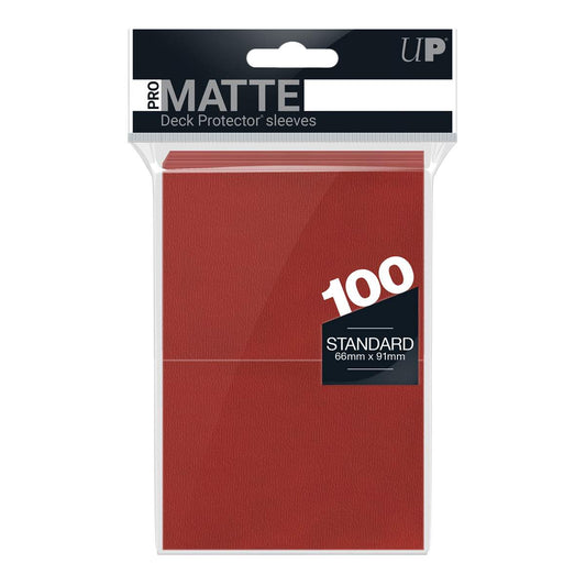 PRO-Matte Standard Sleeves (100) - Rød