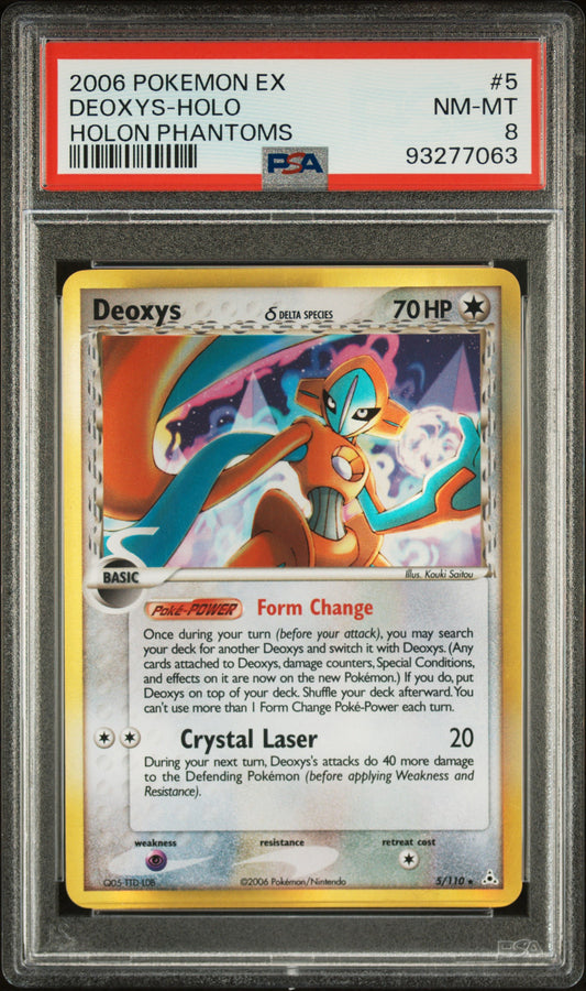 Deoxys - 5/110 - PSA 8 - Holon Phantoms