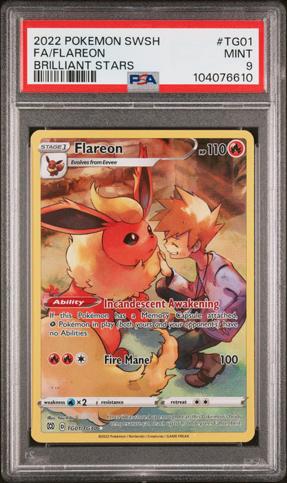 Flareon - TG01 - Brilliant Stars - PSA 9